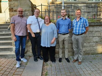 von links: Rainer Müller, Karl Mangei, Anja Krug, Gerrit Biedermann, Heribert Gross